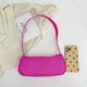 thumbnail image 2 of Bolso de mano de nailon para mujer, bolso de hombro para axilas de viaje (rosa roja), 2 of 9