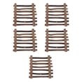 thumbnail image 2 of 5 Pcs Brown Plastic Sticks for DIY Crafts Garden Decor Mini Landscape Ornament Accessory 4.7inx0.43in, 2 of 3