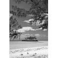 thumbnail image 2 of Malvin, Larry 23x32 Black Ornate Wood Framed with Double Matting Museum Art Print Titled - Gaulding Cay Island BW, 2 of 4