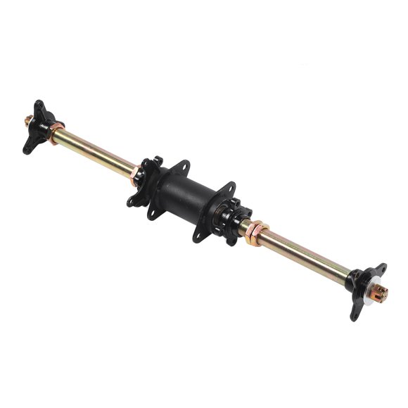710mm Rear Axle, Long Life Go Kart Rear Axle with Fixing Bracket for Quad Drift Trike