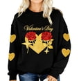 thumbnail image 4 of Chandails pour Couple, Tenues Assorties à Imprimé de Cœur Rose, Hauts Décontractés et Tendance à Col Rond à Manches Longues pour la Saint-Valentin, Tenue d'Hiver et de Printemps, 4 of 9