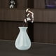 thumbnail image 5 of Fiudx Ofertas del día Jarrón de imitación de plástico esmaltado, arreglo floral para sala de estar, decoración de mueble de TV, decoración de flores secas, maceta, utensilio para flores, 5 of 6