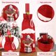 thumbnail image 3 of Juego de 6 botellas de vino navideñas, bolsa de regalo para botellas navideñas, bolsas de vino, bolsa para botellas de vino navideñas para fiestas navideñas, festivales en casa, decoraciones de Pascua, 3 of 4