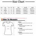 thumbnail image 3 of Aloohaidyvio hanes tops for womens ,Fashion Women Causal Button Patchwork Blouse Short Sleeve T-Shirt Summer Tops, 3 of 6