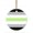 Agender, variant on 1 Pack - LGBTQ+ Rainbow Pride Flag Ceramic Christmas Ornament and Home Decor - 2.85 Inch Round