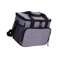 thumbnail image 1 of Bolsa térmica térmica con correa ajustable para el hombro para adultos, ideal para llevar comida caliente y fría. Gris 28x215x24cm, 1 of 9