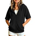 thumbnail image 7 of YUANxueke Boys & Girls Detachable Sleeve Sweatshirt Casual Fall Winter Warm Hoodie Jacket,Black,5 Years, 7 of 7