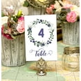 thumbnail image 2 of Darling Souvenir Elegent Floral Wreath Table Numbers Decorative Table Top Cards DIY-4" x 6" (1 to 50), 2 of 4