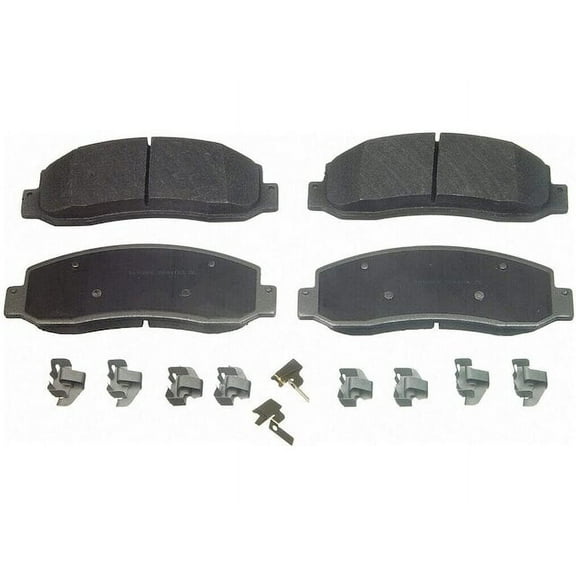 Front Brake Pad Set - Compatible with 2005 - 2012 Ford F-350 Super Duty 2006 2007 2008 2009 2010 2011