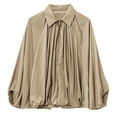 thumbnail image 1 of Chaqueta Talakeno Puffed Bomber para mujer, color caqui, talla M, 1 of 7