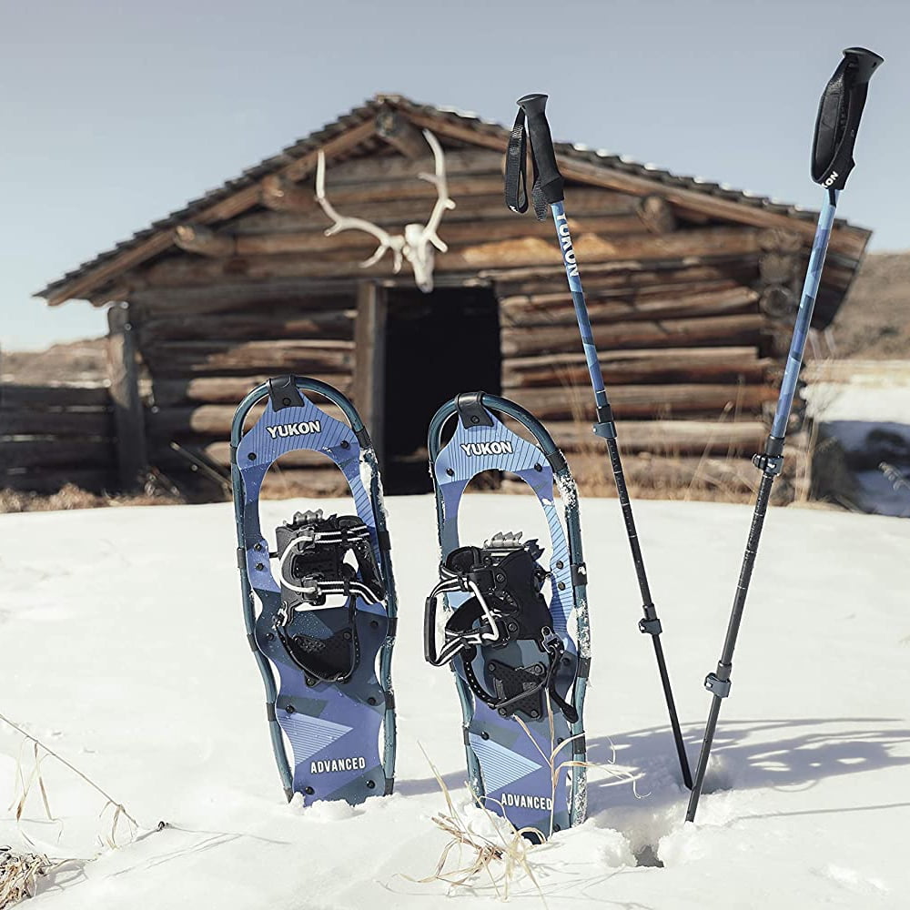 NEW YUKON CHARLIE\'S men\'s advanced snowshoe in blue Amazon.com: Airhead: Snow Shoes & Trekking Poles main image 2