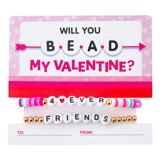 Fun Express Friendship Bracelets Valentine Exchanges with Card for 12