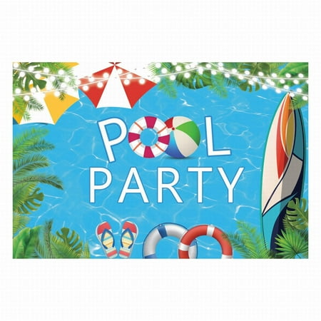 

Summer Pool Party And Tablecloth Party Supplies For Beach Summer Birthday Swimming Pool Party Dining