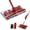 RED, variant on CATGOOD Cordless Rechargeable Floor Sweeper, Manual Floor Sweeper Lightweight Floor Cleaner with Low Profile Body to Reach Under Furniture, Black