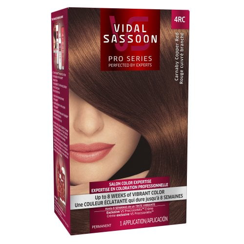 Vidal Sassoon Couleur de Cheveux Pro Series, 4RC Rouge Cuivre Foncé, 1 Kit