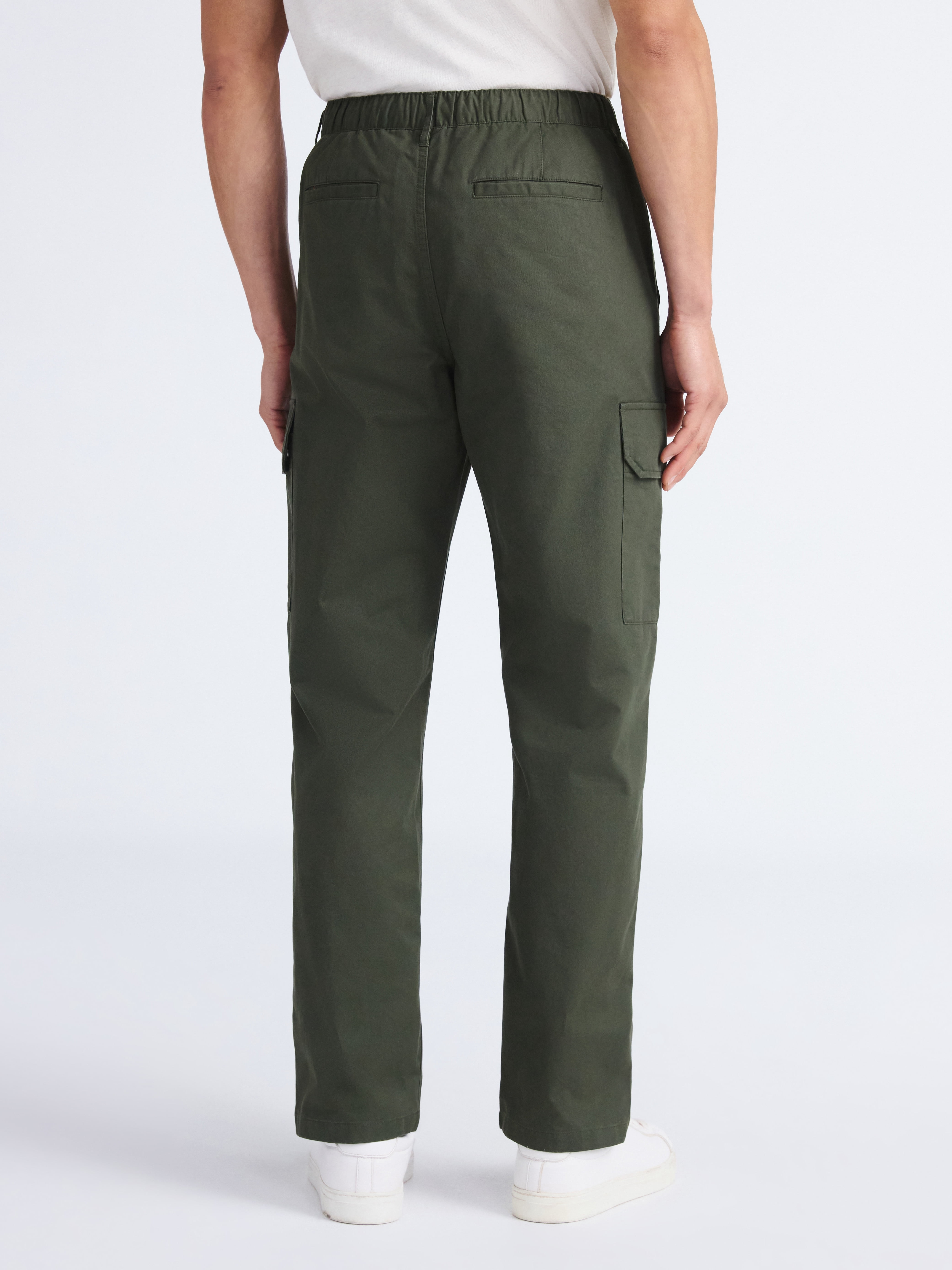 Free Assembly Men's Cotton Cargo Pants, Sizes XS-3XL