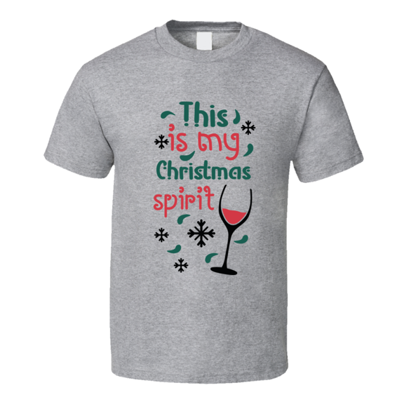This Is My Christmas Spirit Tee Funny Christmas Tshirt Holiday T Shirt