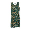 thumbnail image 2 of Uootdi Sleep Dresses for Women Round Neck Sleeveless Small Floral Print Nightgowns Loungewear Casual Style Soft Lightweight Loose Relaxed Fit Sleep Dresses Gift, 2 of 6