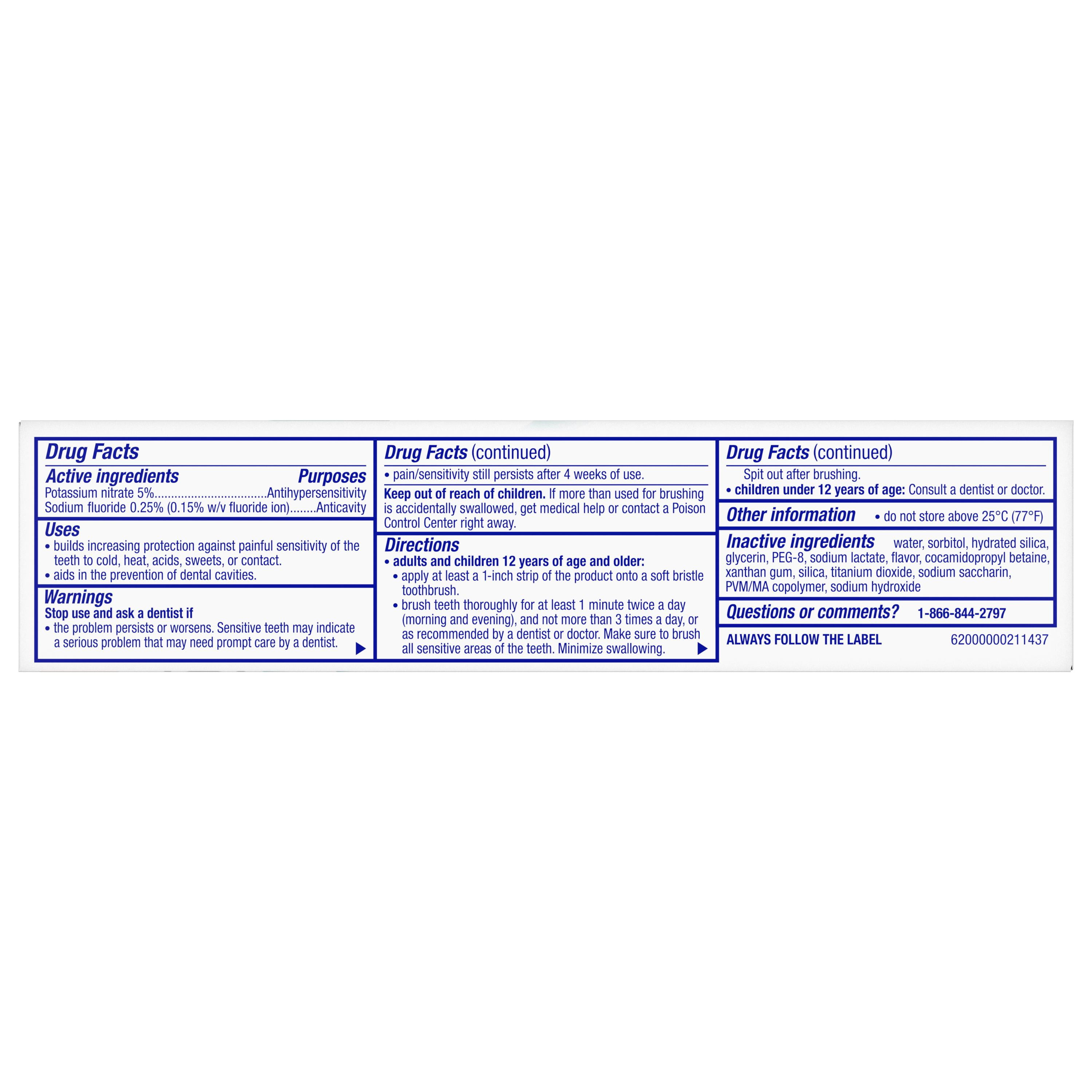 Sensodyne Pronamel Clinical Enamel Strength Toothpaste, Whitening Action, 2.3 oz