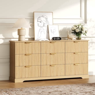 Novogratz Kelly 6 Drawer Dresser, Ivory Oak - Walmart.com
