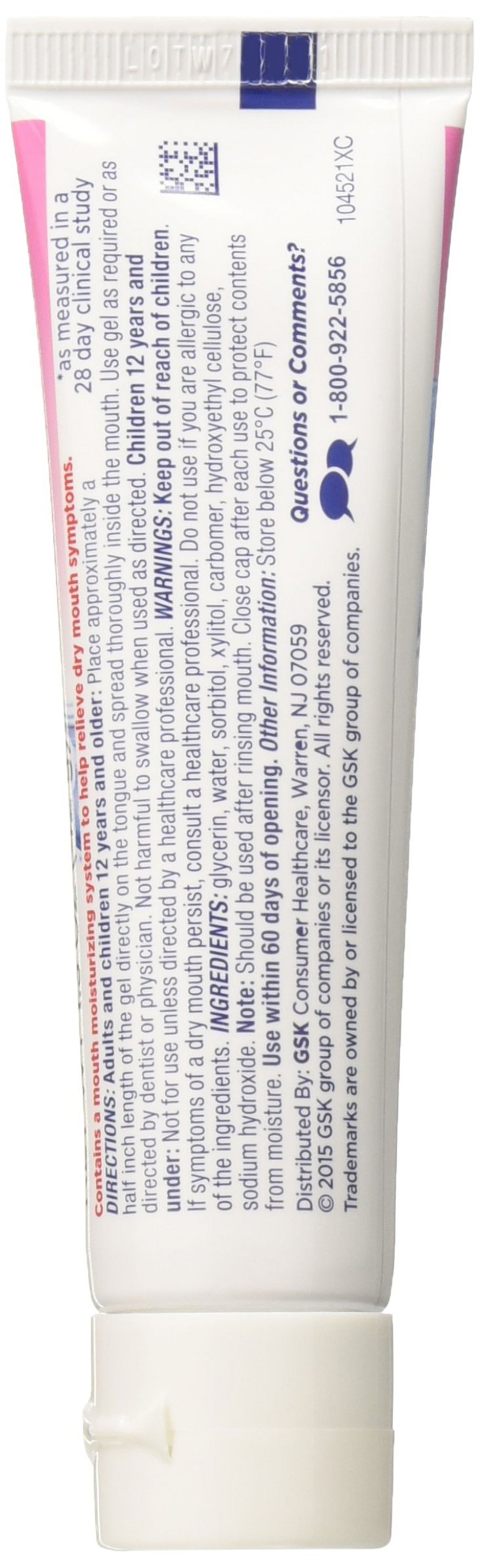 Biotene Oralbalance Moisturizing Gel Flavor-Free, Alcohol-Free, For Dry Mouth, 1.5 Ounce (Pack Of 3).