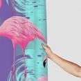 thumbnail image 3 of Patifu Flamingos Bathroom Décor Set Graphic Print Polyester Stylish Shower Curtain with Hooks 100% Polyester Fabric Home Bathtubs Bathroom Curtain Decoration Set 69"x72, 3 of 7