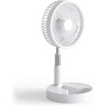 thumbnail image 1 of Rechargeable Portable Oscillating Fan, Foldable with Telescopic Tube, Quiet Operation for Undisturbed Concentration, 3D Air Circulation, Safe for Kids, 1 of 6