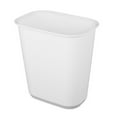 thumbnail image 2 of Sterilite Rectangle Wastebasket 5.5 Gal Open Top Trash Bin, 18 Pack, White, 2 of 5