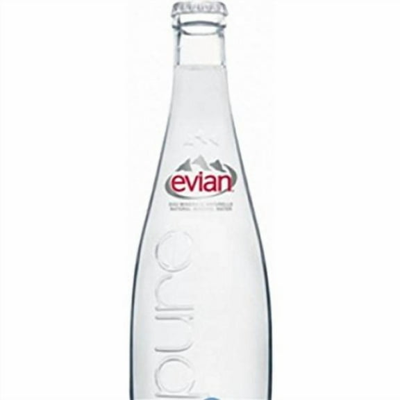 Mtbkwinn Evian Aramis Pure Water 330 Ml Glass Bottles - Case of 20