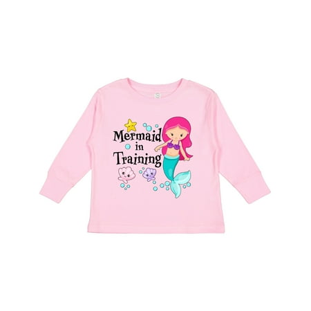 

Inktastic Mermaid in Training Gift Toddler Toddler Girl Long Sleeve T-Shirt