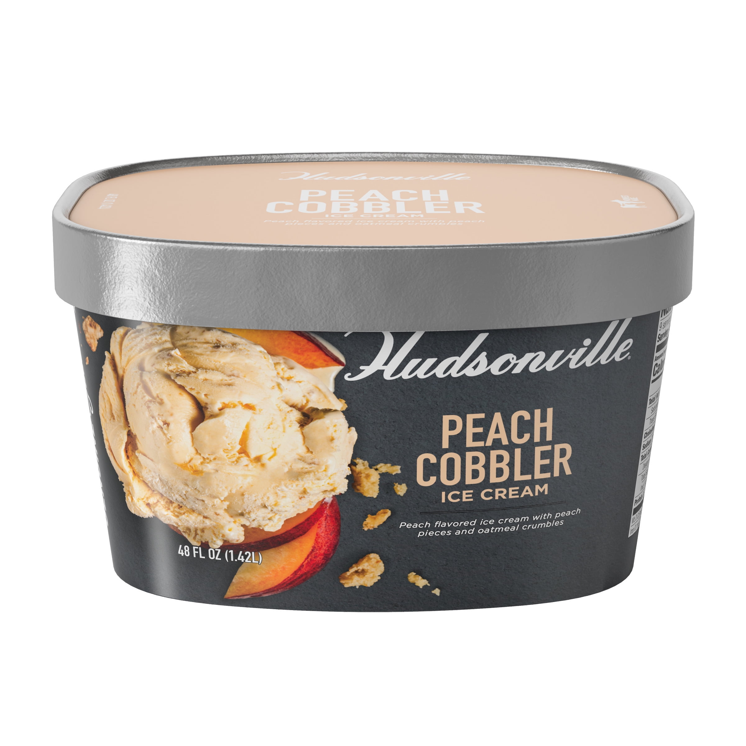 Hudsonville Peach Cobbler Ice Cream, 48 fl oz, 1 Count