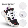 thumbnail image 3 of Ranboo Pattern Walking Shoes for Men Woman Lightweight Tennis Fashion Elastic Sports Shoes Cushion Basketball Shoes, 3 of 7