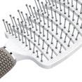 thumbnail image 3 of Cepillo de pelo antiestático portátil Peine masajeador de cuero cabelludo de fila curva para mujeres Ndcxsfigh Cuidado Belleza, 3 of 8