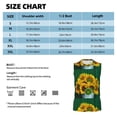thumbnail image 5 of Lsque Sunflowers in Bucket Print Men's Cotton Blend Sleeveless Muscle Shirts (S-3XL)- Moisture Wicking, Odor Protection, UPF 30+,Small, 5 of 8