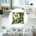 thumbnail image 5 of nygtbtfer Porch Pillows Olive Green Botanical Floral Toile Pillow French Farmhouse Pillow Covers Outdoor Throw Pillow Covers Cushion Cases Decorative Decorative Couch Pillow Cover for Sofa White, 5 of 7