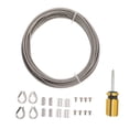 thumbnail image 1 of 1 Set Stainless Steel Wire Cable Railing Kits Wire Rope Cable Crimping Sleeves Wire Rope Cable Clamp Set, 1 of 8