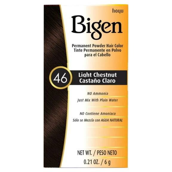 Bigen Permanent Powder Hair Color 46 Light Chestnut 1 ea