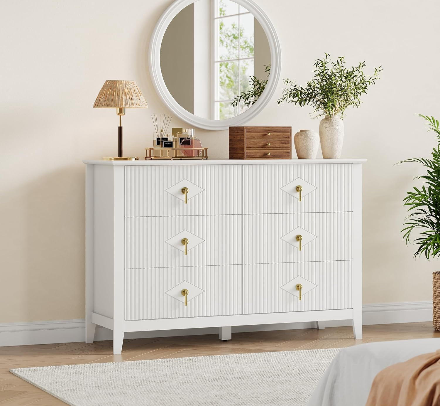Cozy Home Beige 3 Drawer Dresser Set of 2, Painted Tall Wood Nightstand  with Storage, for Bedroom Hallway Living Room Entryway Office - Walmart.com