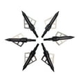 thumbnail image 4 of 12 pcs Archery Arrow Head Black Broadheads 100gr 3 Blades Steel Arrowheads for Outdoor Archery Hunting, 4 of 5