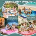 thumbnail image 4 of Waterproof Beach Blanket Picnic Outdoor Camping Mat Oversized Extra Large Foldable Sandproof Sand Free Resistant Big XL Giant Towel Hawaii Honeymoon Essentials Women Summer Must Have Vacation Gift, 4 of 6