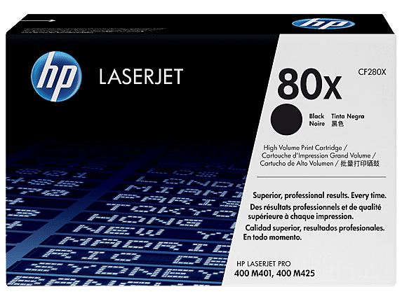 HP 80X (CF280X) High Yield Black Original LaserJet Toner Cartridge