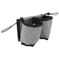 thumbnail image 3 of Portavasos de viaje para equipaje con capacidad para dos tazas, carrito plegable y lavable para equipaje, portavasos para maletas de todos los tamaños, color gris, 3 of 12