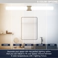 thumbnail image 7 of Luxrite LED Bathroom Vanity Light Fixtures Square 48 Inch Brushed Nickel 5 CCT 2700K-5000K 38W 2800 Lumens Dimmable, 7 of 7