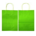 thumbnail image 4 of AZOWA Gift Bags Small Kraft Paper Bags with Handles (5 x 3.1 x 8.2 in, Lime Green Color, 50 Pcs), 4 of 10