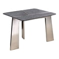 thumbnail image 2 of Home Square Contemporary Metal End Table in Gray and Champagne - Set of 2, 2 of 7