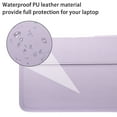 thumbnail image 3 of 13 inch Laptop Stand Sleeve Case, Faux Leather, Envelope bag transverse laptop bag, Laptop protective case - purple, 3 of 5