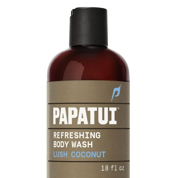 Papatui Refreshing Men's Body Wash, Lush Coconut, 18 oz