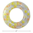 thumbnail image 4 of Pool Central 47" Geometric Mosaic Inflatable 1-Person Swimming Pool Inner Tube Ring with Handles -, 4 of 6