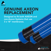 Axeon HF5-3018 RO Membrane Replacement, 600 GPD, 4 x 14 Inch, Polyamide Thin Film Composite, 80 PSI