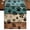 Brown, variant on Christmas Hot Chocolate Table Runner 36 Inches Long, Cotton Linen Table Runner Dresser Scarf, Winter Cocoa Vintage Short Fabric Tablerunners for Dining Coffee Tables Wedding Holiday Party 13"x36"